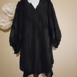 3X Adorable Boutique Black Dress, Long top